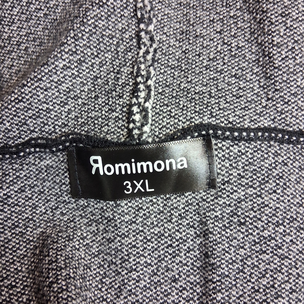 Romimona Black and White Knit Cardigan Size 3XL - Picture 2 of 16